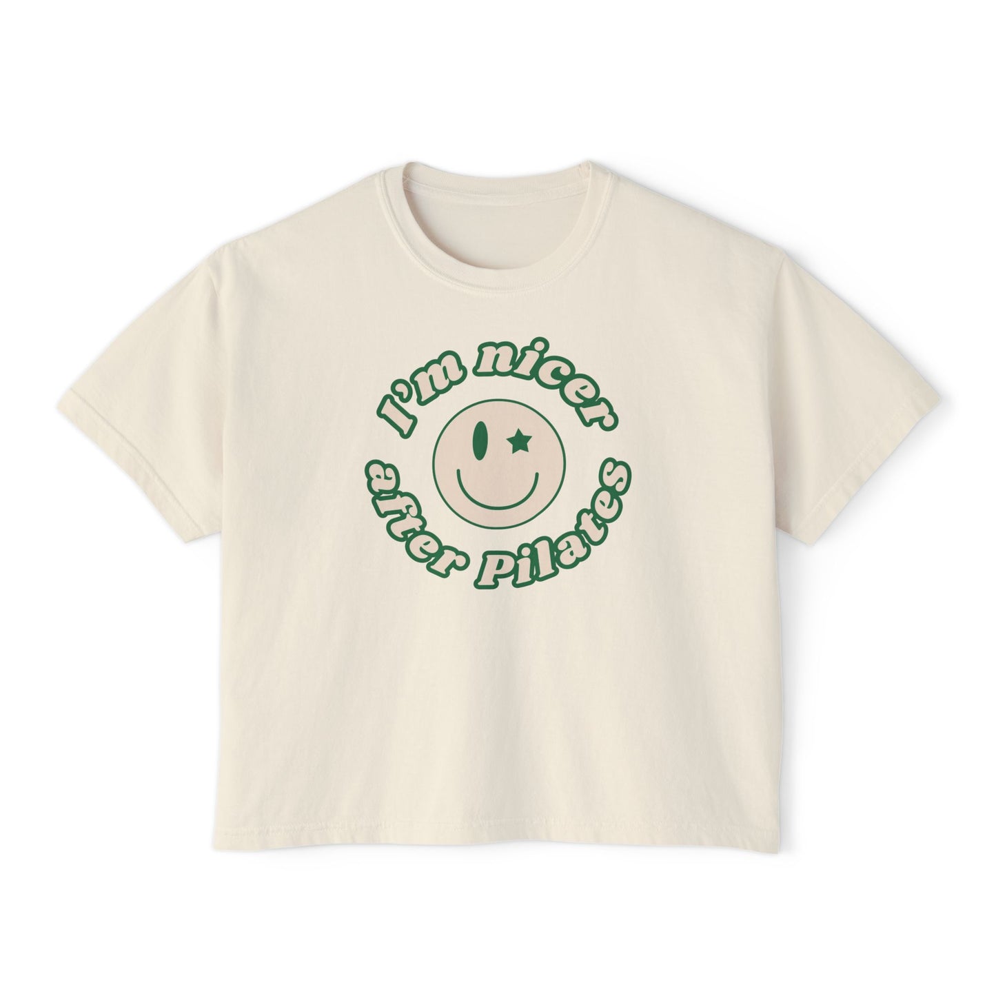 I'm Nicer After Pilates Comfort Colors Mid Length Tee