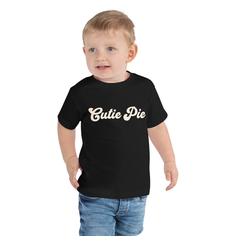 Cutie Pie Toddler Tee - Black