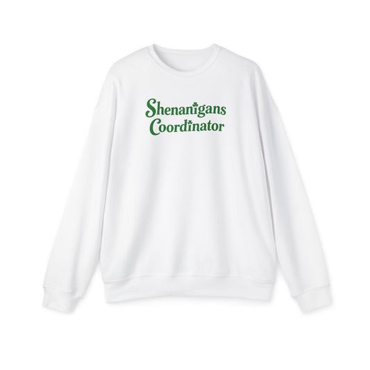 Shenanigans Coordinator St. Patrick's Day Crewneck Sweatshirt