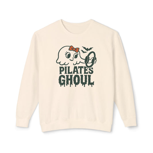 Pilates Ghoul Lightweight Comfort Colors Sweatshirt