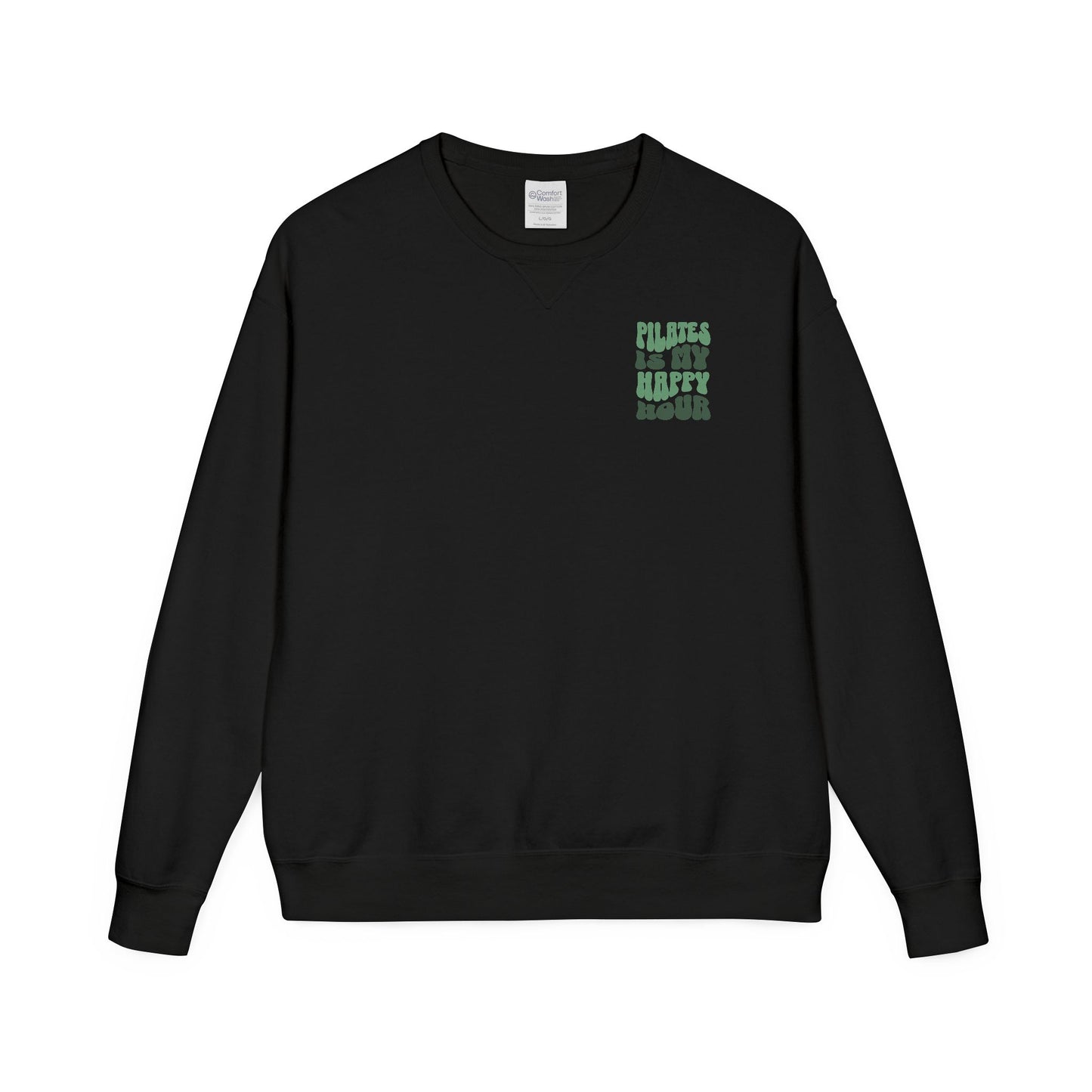 Pilates Is My Happy Hour Sweatshirt - Green Print