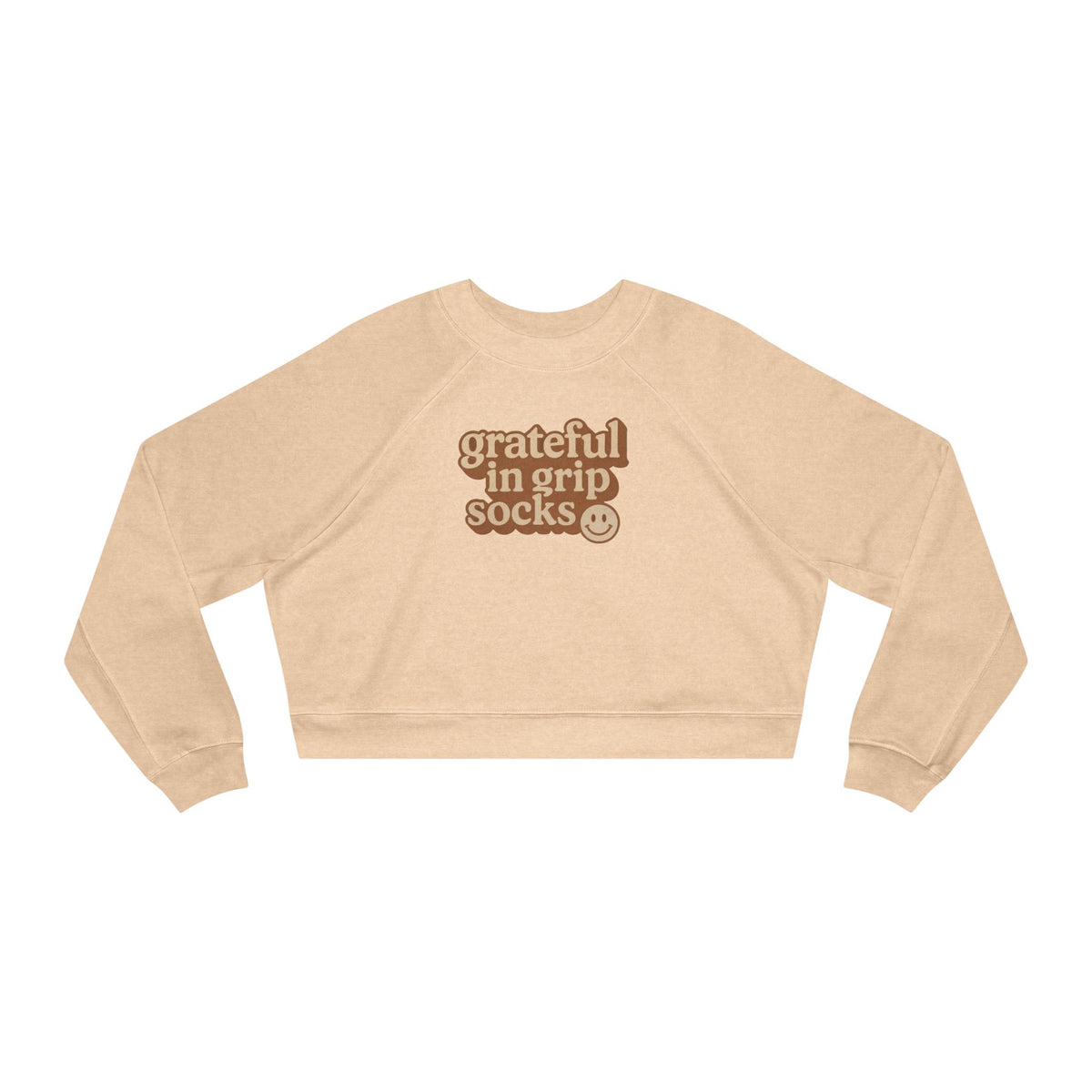Grateful in Grip Socks Mid Length Fleece Pullover