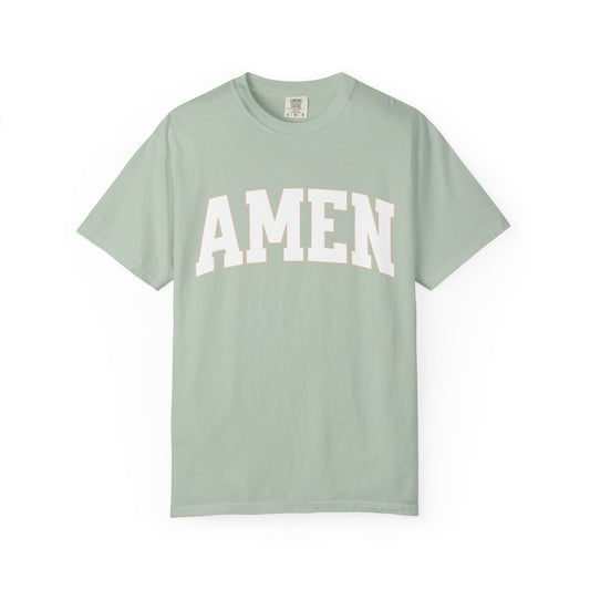 Varsity Amen Comfort Colors T-Shirt